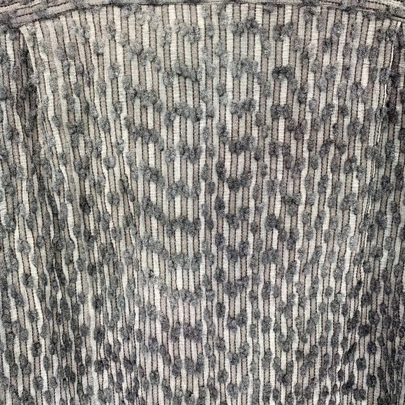 Ross Graison Mens Grey Stripe Textured Button Up Long Sleeve Shirt XL Elegant - Picture 6 of 6